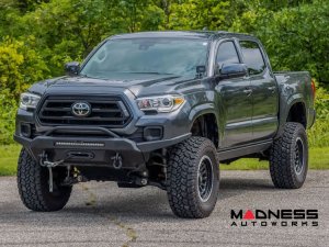 Toyota Tacoma Front Bumper - Winch Mount w/ Black Series Light Bar Toyota Tacoma Front Bumper - Winch Mount w/ Black Series Light Bar